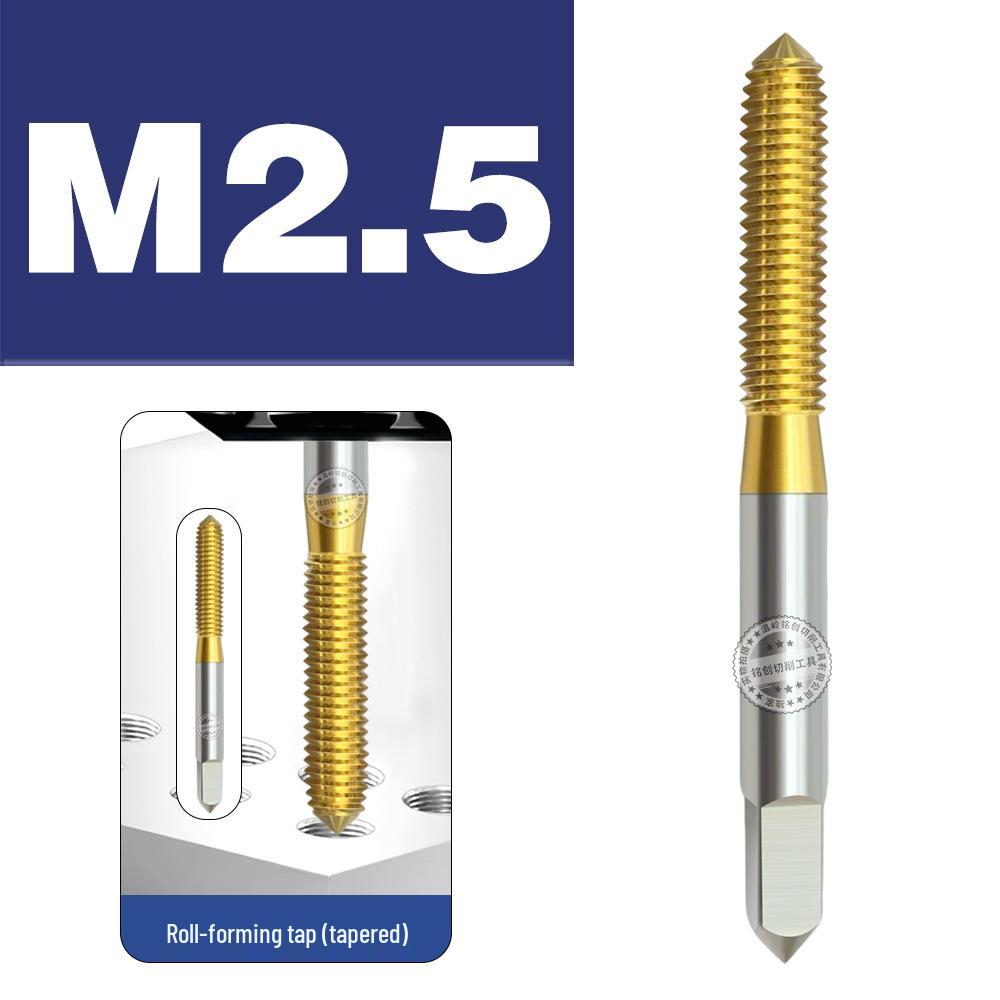 Baiste Titanium Spiral Taps Set: Cobalt-Plated M3-M12