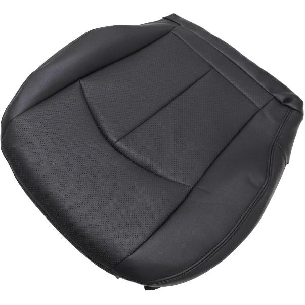 GXARTS Driver Side Bottom Lower Replacement Perforated Leather Seat Cover Black Compatible with Mercedes Benz E63 E280 E300 E320 E350 E500 E550 2003