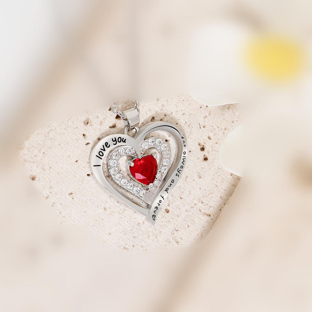 Tolv stjerners stein fersken hjerte halskjede kvinne farget svart brev kjærlighet hjerte hjerte hjerte halskjede