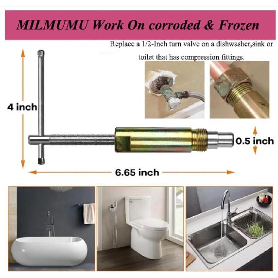 Kompressionshülse Abzieher Entferner Werkzeug Mutter & Hülse Von Rohr 03943 - Hülsenentferner Nur Für 1/2-Zoll Kompressionsverschraubungen - Sanitärwerkzeuge