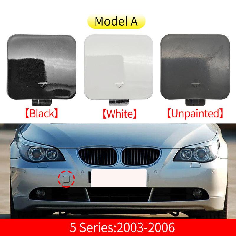 Car Front Bumper Tow Hook Cover Cap Trailer Cover Accessory Black White For BMW 5 Series E60 2003-2010 520 523 525 530 535i