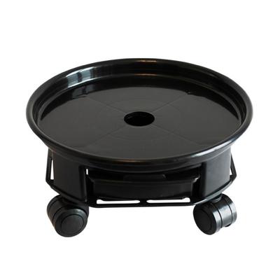 Beweglicher Blumentopf-Untersetzer 360-Grad-Roll-Blumentopf-Beweger Blumentopf-Basis mit Wasserauffangschale Blumenpflanzgefäß-Ständer