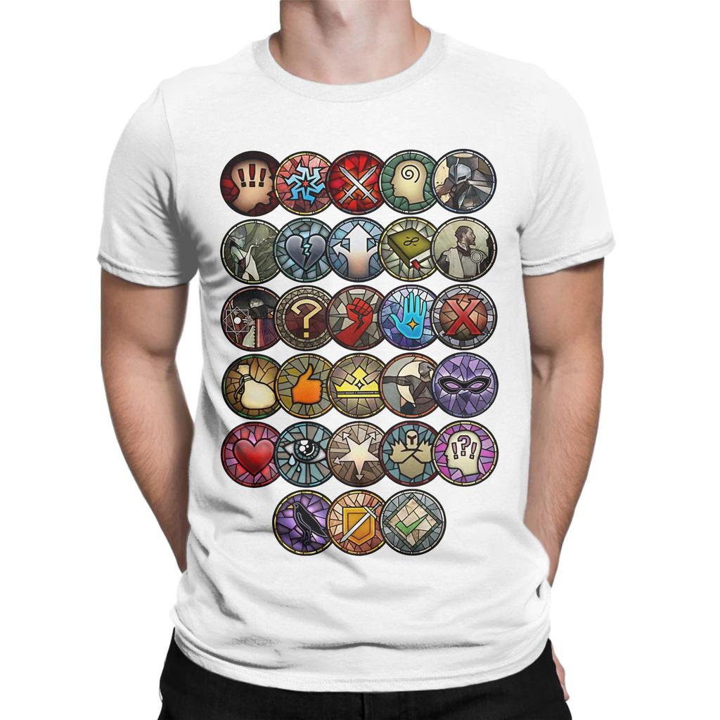 Inquisition Dialogue Wheel Icons Graphic 100 Cotton Tshirt Dragon Age Tops Tees For Unisex
