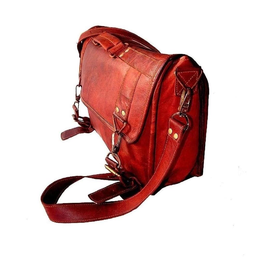 Men's Bag Laptop Vintage Handmade Official Leather Messenger Briefcase Satchel