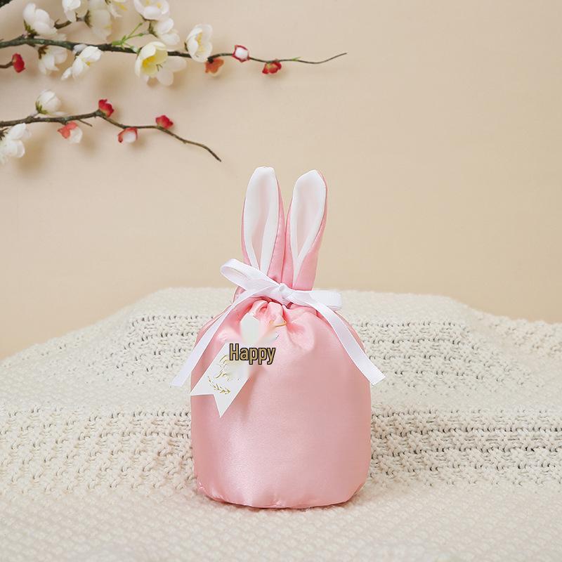 Easter Velvet Bunny Ears Gift Box - Creative Candy Party Bag