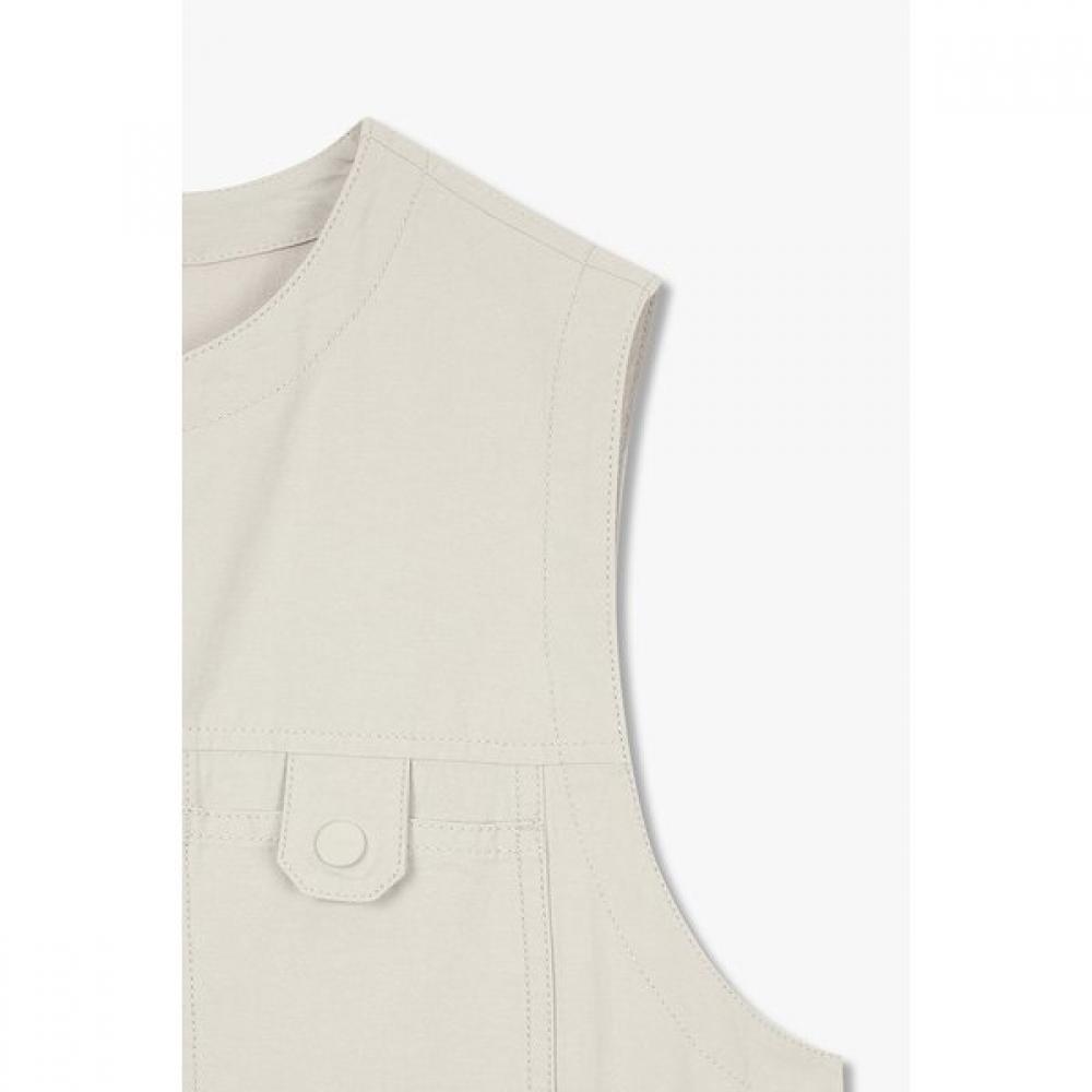 Studio Tomboy Women Cargo Pocket Sleeveless Dress 9106241223