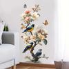 Self-adhesive Chinese Style Elegant Birds and Branches Wall Stickers Removable No Residue for Home Wall Decor