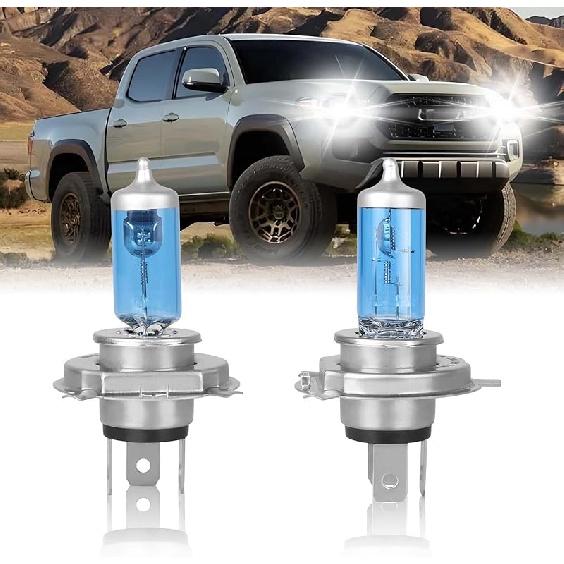 Подходит для Toyota Tacoma 1997-2015 Галогенные лампы фар, 9003/H4 Двухнитевые лампы фар ближнего и дальнего света, Высокопроизводительные лампы дальнего света, Замена ламп ближнего света for Toyota Tacoma 1997-20
