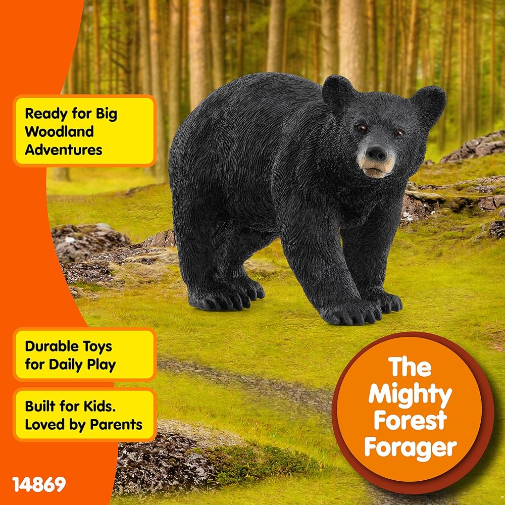 Schleich Wildlife American Black Bear Figure 14869 Realistic Design Educational Toy