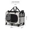 Portable Foldable Pet Carrier for Two Cats with Breathable Design and Large Capacity