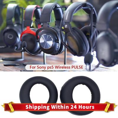 1 Pair Ear Pads Protein Leather Replacement Ear Pads Ear Cushions Cover Ear Pads Cushions for Sony PS5 Pulse 3D Wireless Headset