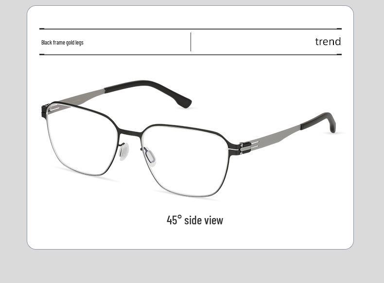 Unisex Ultra-Light Screwless Full Frame Eyeglass Frames NB12