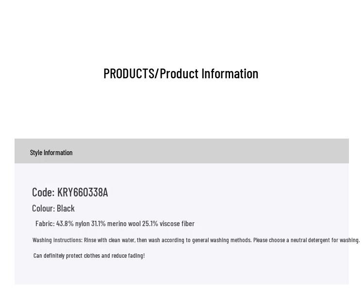 JOY SPEAKER KRY660338A V-Neck Wool Blend Knit Sweater