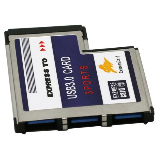 

Супер Скорость 54мм Express Card на 3 Порта USB 3 Адаптер-Конвертер для ПК Ноутбука