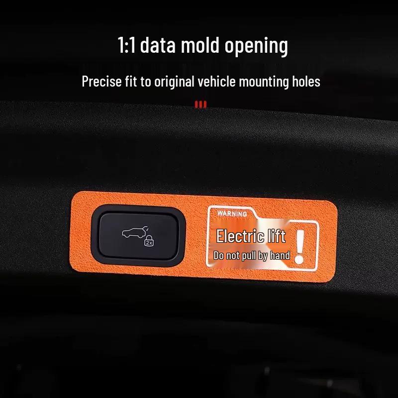 Wey Gaoshan 7/8/9 Electric Tailgate Warning Sticker - Decorative Accessory