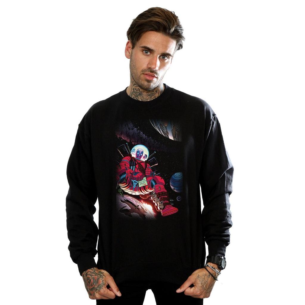 Marvel Mens Deadpool Astronaut Sweatshirt