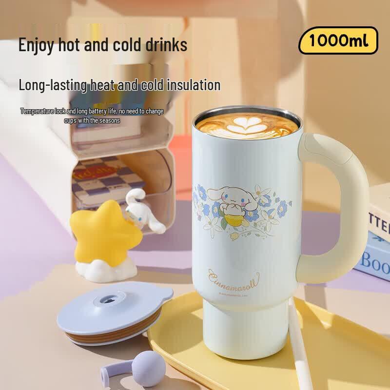 Beddybear Cinnamoroll 1000mL Insulated Water Bottle