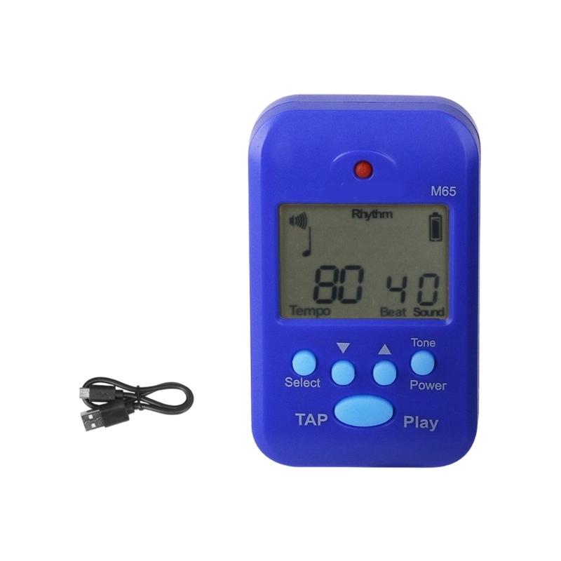 

Professional Clip on LCD Digital Metronome Portable Small Digital Beat Tempos Metronome for Gym And Outdoor Workouts синій
