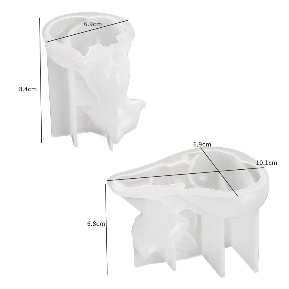 DIY Craft Cartoon Fox Mold Silicone Scented Candle Mold New Art Wax Mould