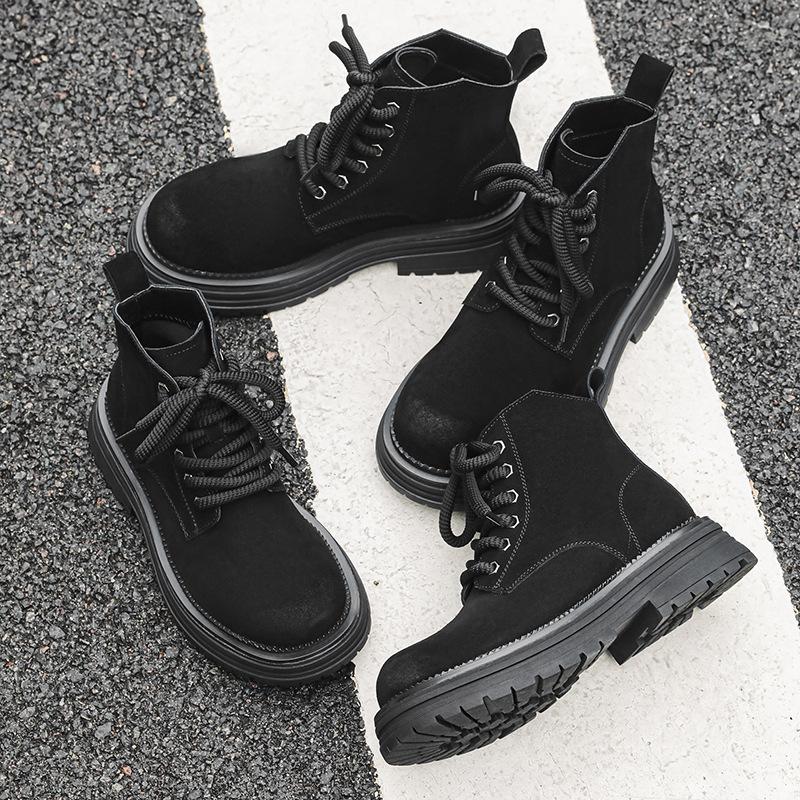 Vintage Martin Boots Autumn Short Boots Stream Big Yellow Boots Tooling Boots