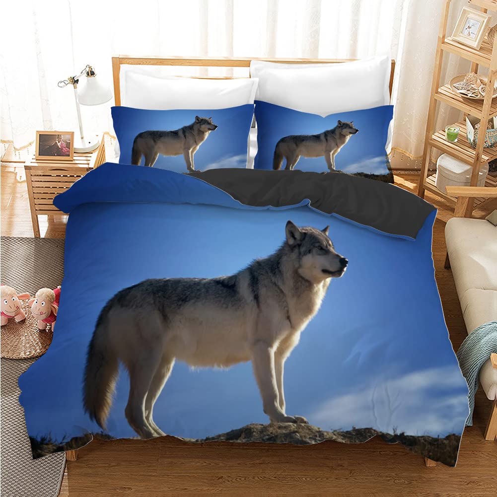 Boys Girls Duvet Covers Puppy Dog Husky Pattern White Duvet Children Cute Dog for Bedroom Decoration Dog Lovers Gifts Queen King