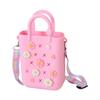 Beach Hole Bag Creative Handbag for Women Shopping Travel Swimming Pools Pink