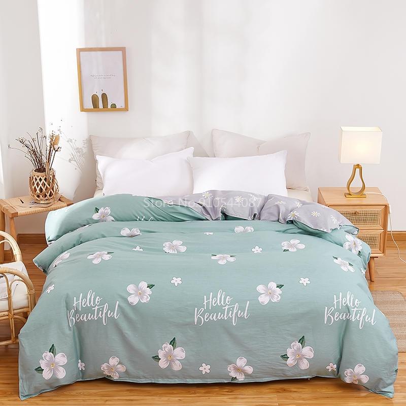 Love Pattern Cotton Duvet Cover Spring Autumn Quilt Cover Single Double Twin Full Queen King Comforter Blanket Case Textile 1pc