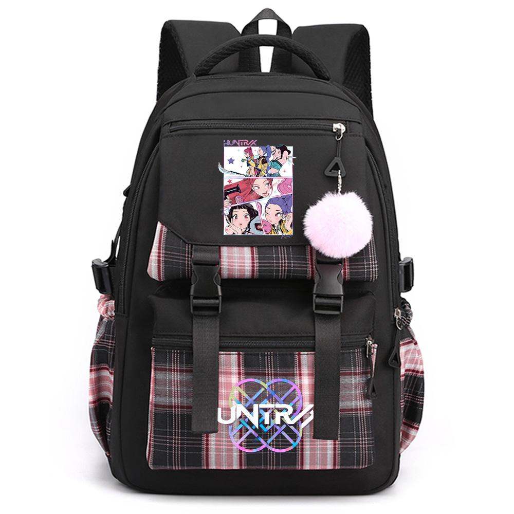 Anime Cute Cartoon K-Pop Printed Large Capacity Backpack for Teenger Student Girl Boy Schoolbag Bookbag Kid Gift Women Waterproof Travel Bag Mochila