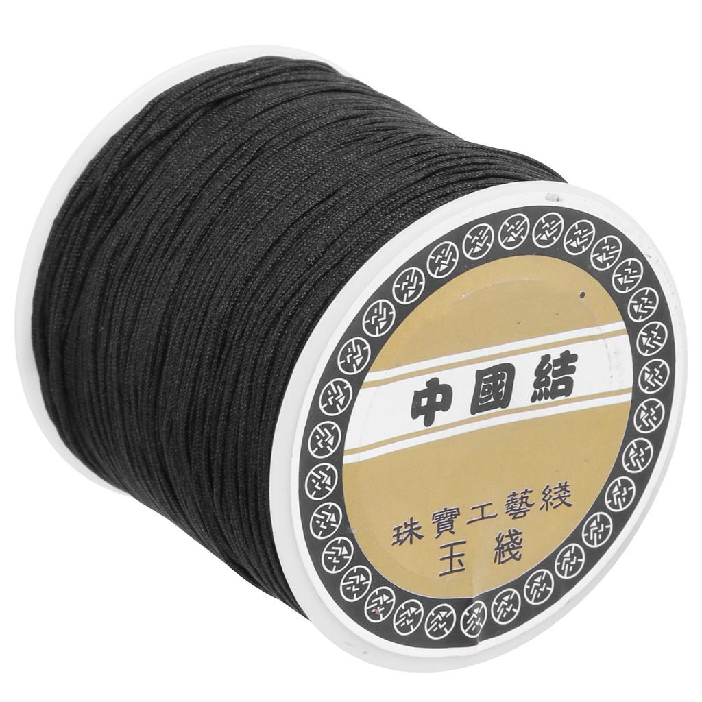 Nylon Satin Cord Mandala Crafts Rattail Trim Thread DIY Chinese Knotting Jewelry Making 0.8mm
