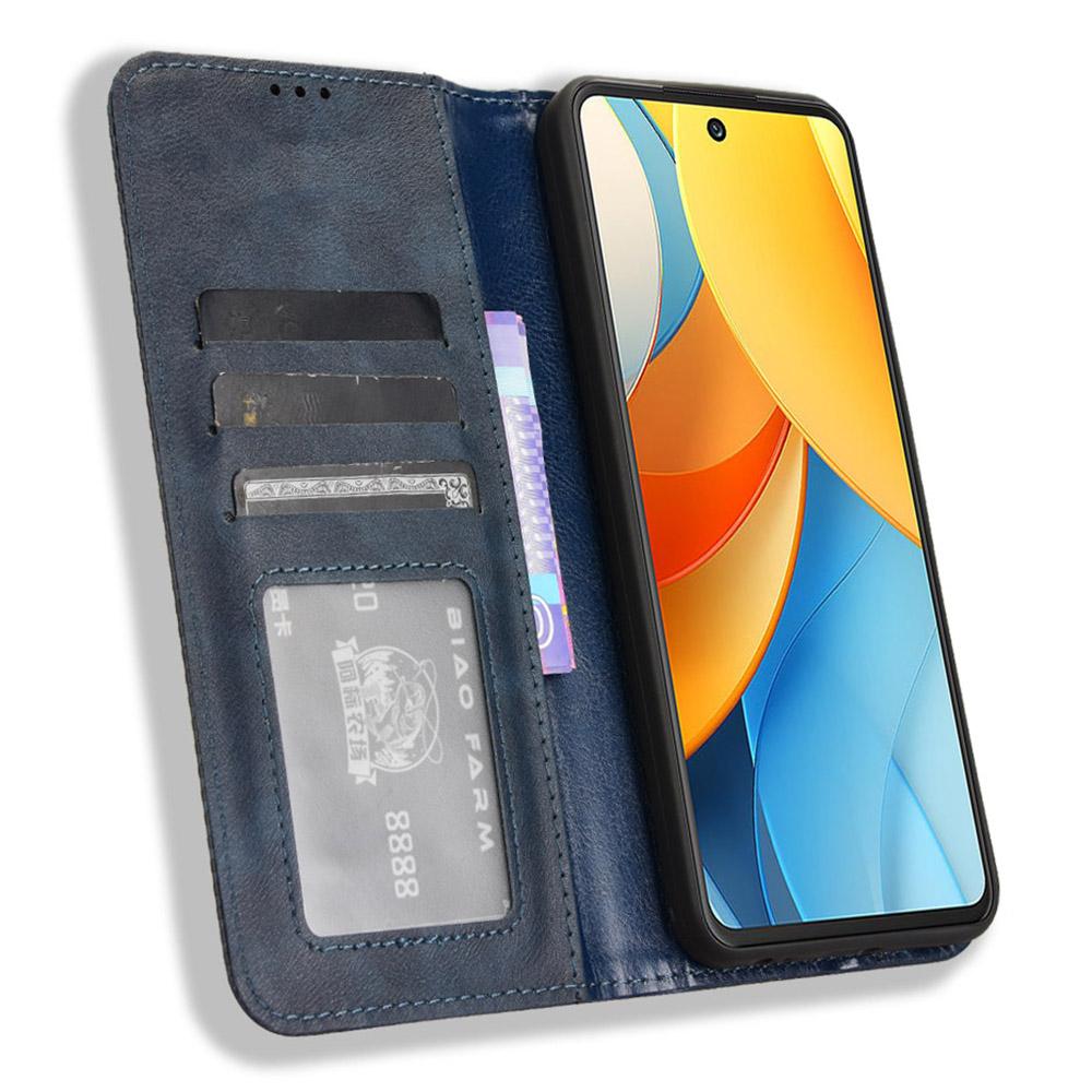 For ZTE Axon 60 Lite/Blade V60 Vita Wallet Case Retro Leather Phone Cover with Stand