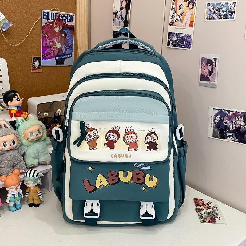 School Bag Trend Versatile Junior High School Backpack Cute Large Capacity Decompression Lightweight Cartoon Backpack
