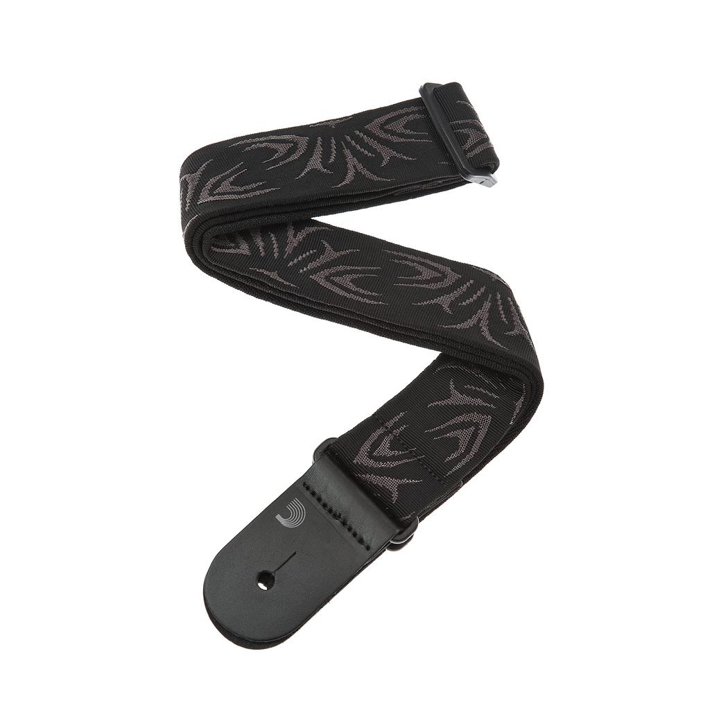 Guitar Strap Woven Strap 50F078 Black Gray Tattoo D'Addario & []