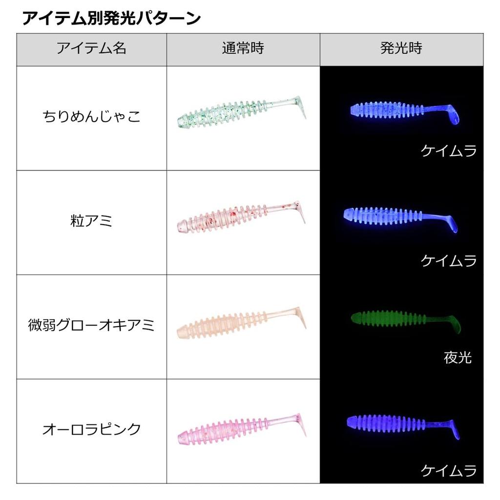 DAIWA Rockfish/Aji Worm Rockfish Hunter Worm Shad 1.5 Glow White