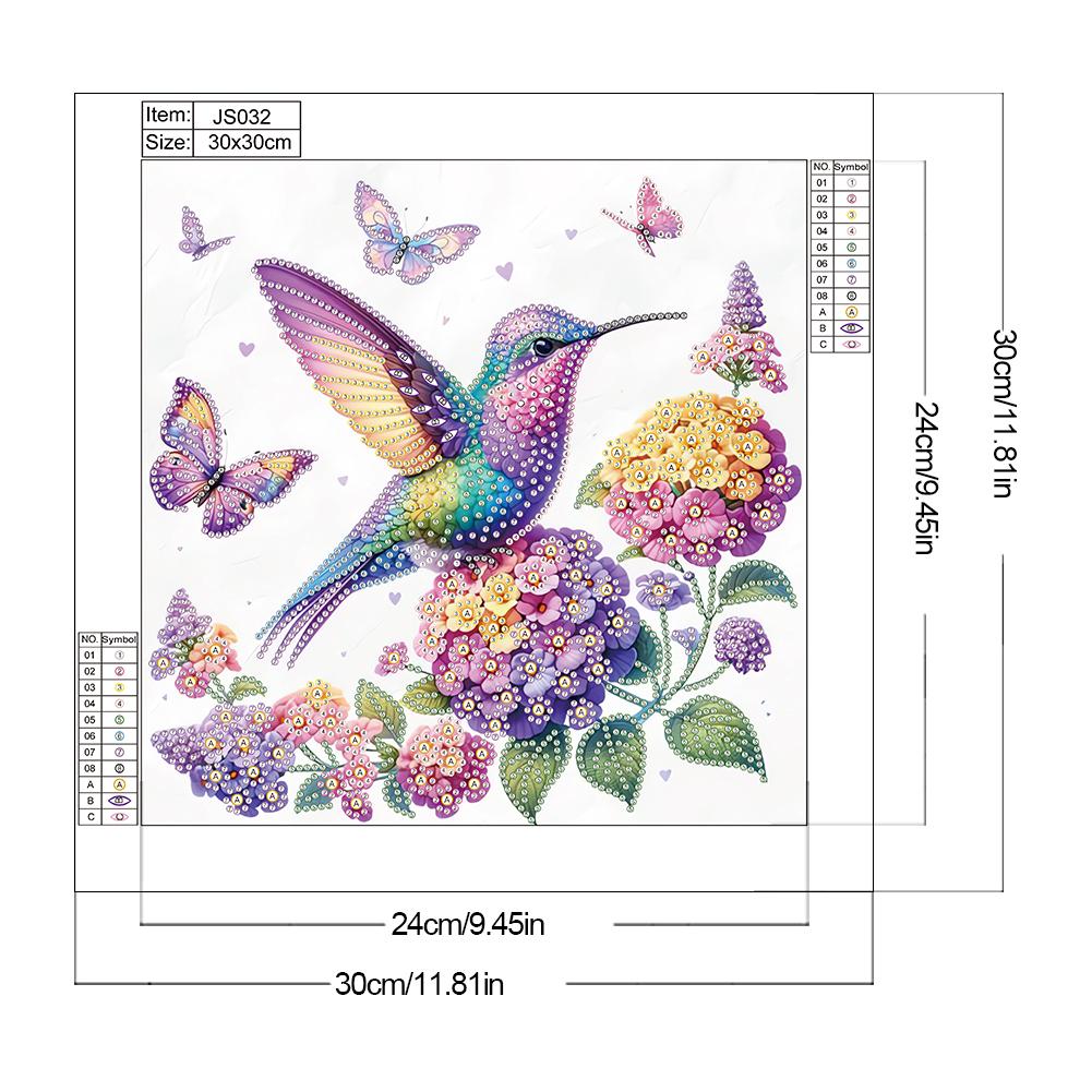 Kreatives Oster-Dekorations-Set 5D DIY Teilweise Speziell Geformter Bohrer Diamantmalerei-Set Heimdeko für Schlafzimmer Wohnzimmer 30x30cm