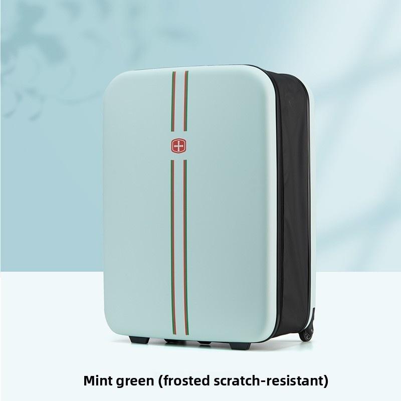 New Foldable Carry On Luggage 20 Inch 24 Inch Lightweight Suitcase for Travel Business Compact Folding Luggage 20Inches 500mm светло-зеленый