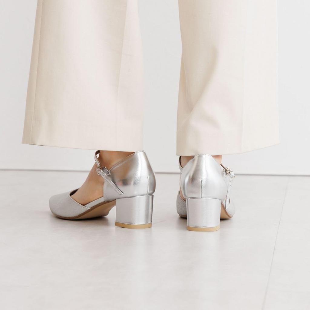 HIMIKO / Himiko / Separate Strap Pumps / 640010 Silver 3L