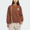 adidas Originals Trefoil Sportswear Hoodie With Logo Embroidery And Loose Fit Women Tops Brown IN1092