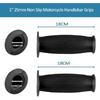 Motorcycle Grips 1 Inch 25/28mm Handle, Akozon 1" 25mm Non Slip Vintage Rubber Motorcycle Handlebar Grips Thruster Grip for Universal Use
