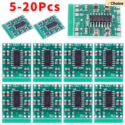 5-20Pcs PAM8403 Mini Power Amplifier Board 2-Channels Stereo Audio Amplifier Module For Arduino 2.5V-5.5V 2*3W USB Power Supply