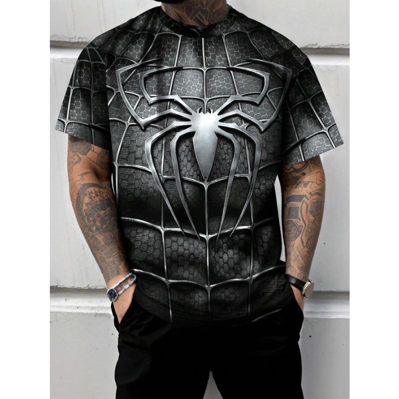 Herren T-Shirt Drache Kurzarm Outdoor Mode Street Rundhals Oberteil Sommer 3D Tier 3D Druck Übergröße Lässig Herrenbekleidung