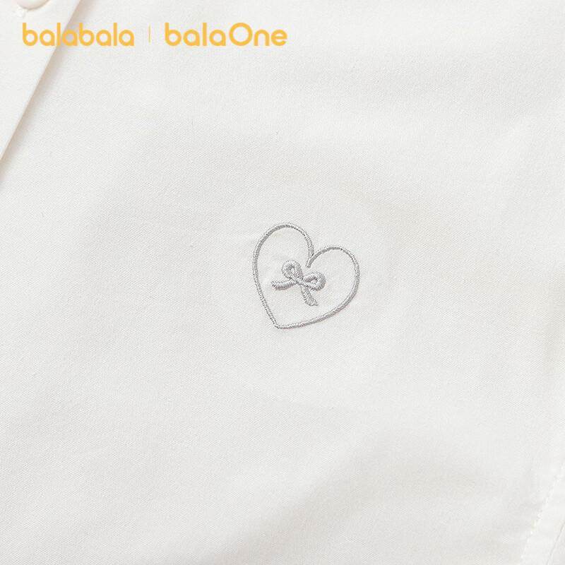 Balabala Girls' Plaid Long-Sleeve Shirt