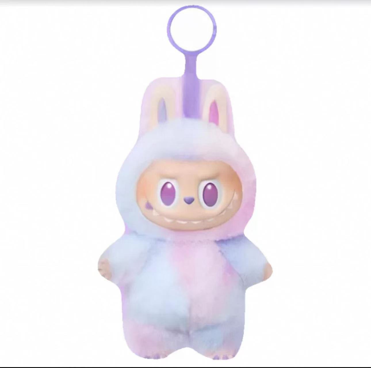 

LABUBU Inspired Cute Monster Plush Toy Big Eyes Soft Doll Kawaii Collectible Decoration серый