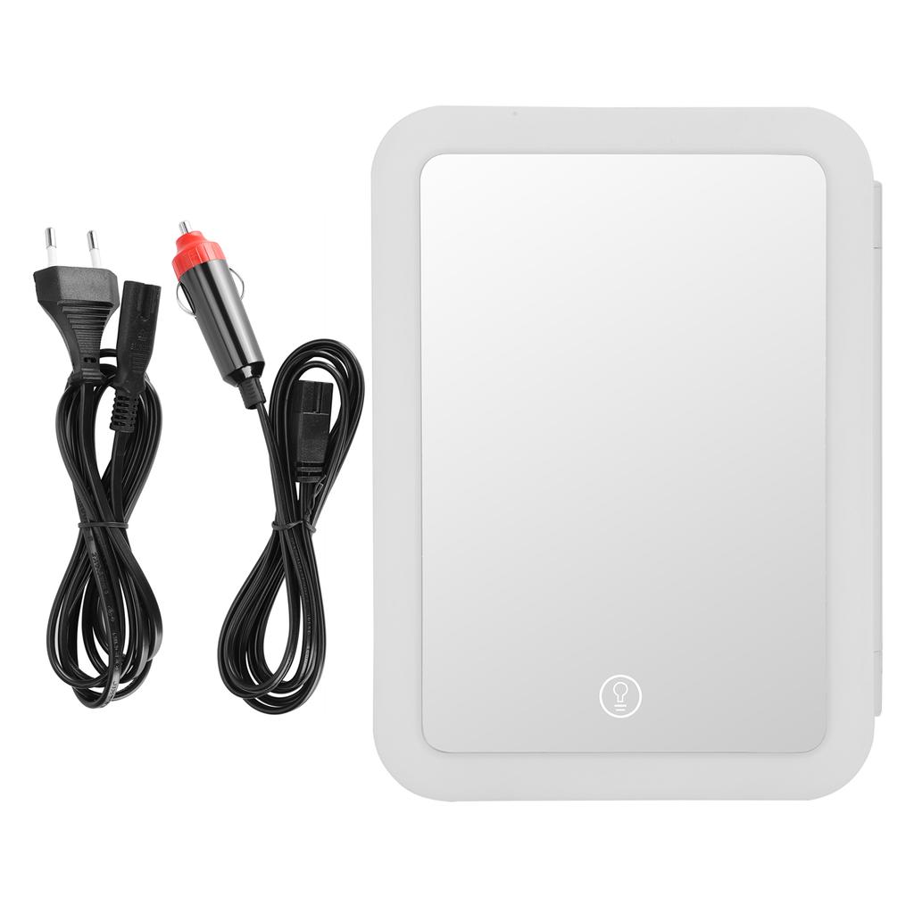 4L Mini kosmetická chladnička Chlazení Ohřev Mrazák s kosmetickým zrcátkem