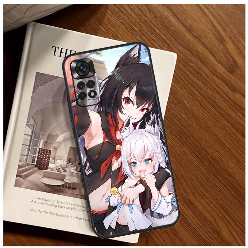 Shirakami Fubuki Hololive Case For Xiaomi Redmi Note 13 11 10 9 8 12 Pro Plus 12S 11S 10S 9S 10A 9C 10C 12C 13C Funda