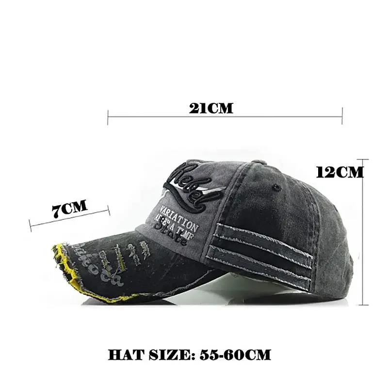 Practical Cap Women Retro Canvas Denim Letters Patchwork Vintage Baseball Unisex Snapback Hat Autumn Hip Hop Hats Summer