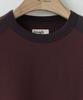 Leopeusaideu Contrast Panel Long Sleeve Burgundy/Deep Purple