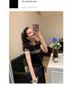 Chic Striped Knit Sweater - Women's Summer Slim Fit, Round Neck Top