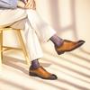 Vintage Italian Mens Wedding Dress Shoes Genuine Leather Handmade Brogue Wingtip Oxford Shoes Black Brown Formal Shoes for Men