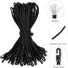 20pcs 25 cm Bungee Cord with Hooks for Tarpaulins, Tents, Nets, Camping