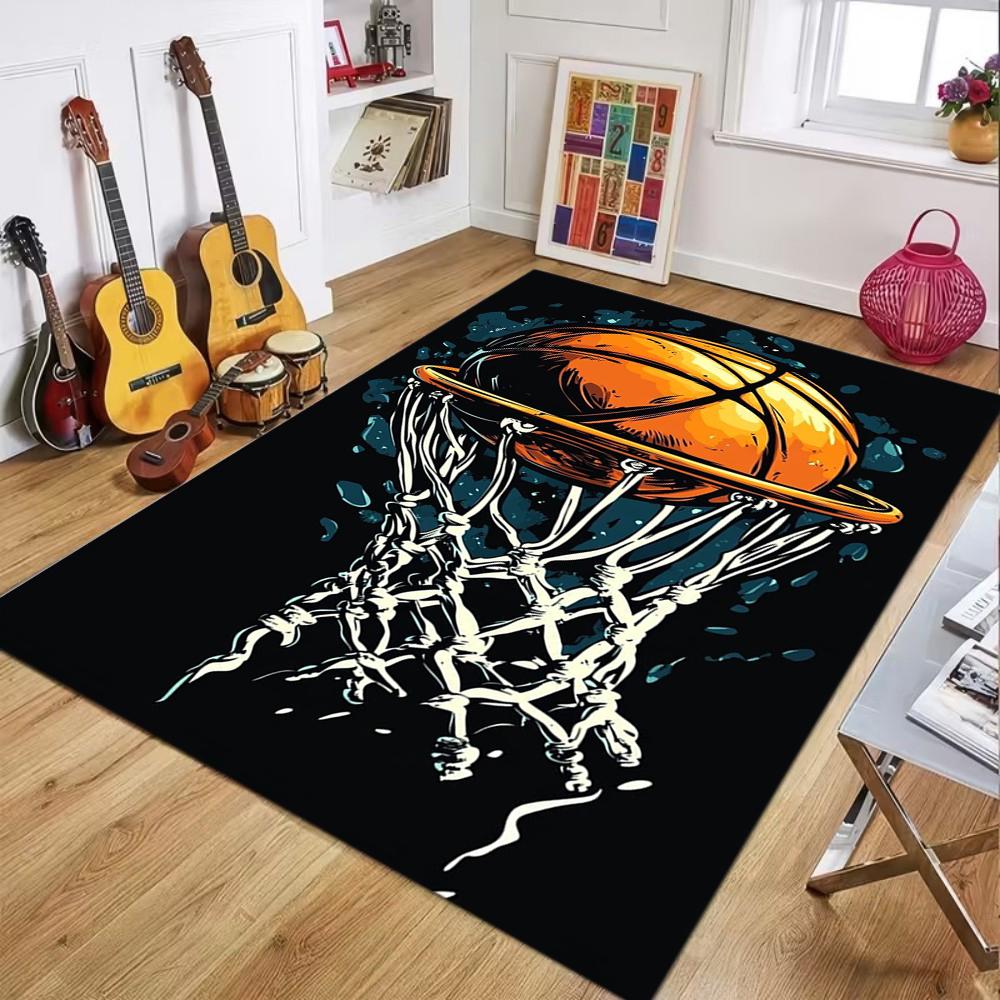 Tappeti da Basket alla Moda Tappetino Gioco per Bambini Tappeti per Soggiorno Camera da Letto Tappetino Pavimento Facile da Pulire Decorazione per la Casa Morbido Tappetino per Tavolo e Sedie Regalo